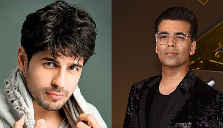 Karan Johar and Sidharth Malhotra